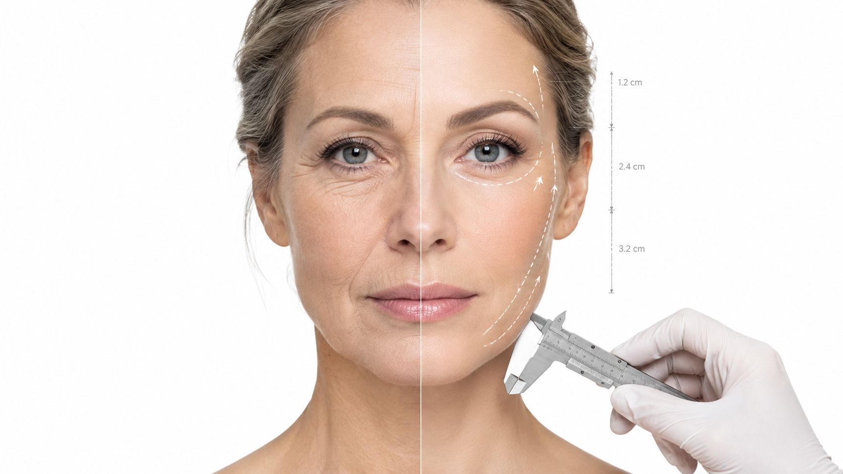 7 casos de lifting facial antes y después